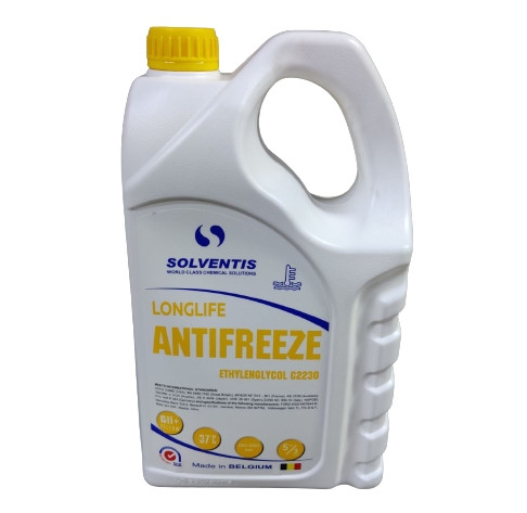 Антифриз жовтий, 5 кг, G11+, -37C, Solventis Бельгія