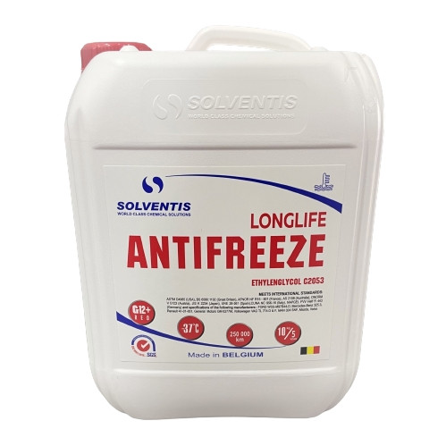 Антифриз червоний, G12+, 10 кг, -37 град., Solventis Бельгія