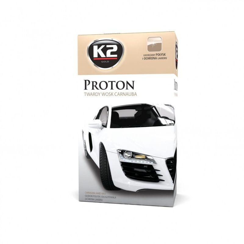 Поліроль воскова для кузова з губкою та мікрофіброю 200 г K2 GOLD PROTON