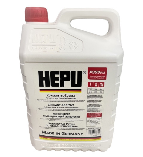 Концентрат Антифриза червоний HEPU G12 5 л., охолоджуюча рідина для авто