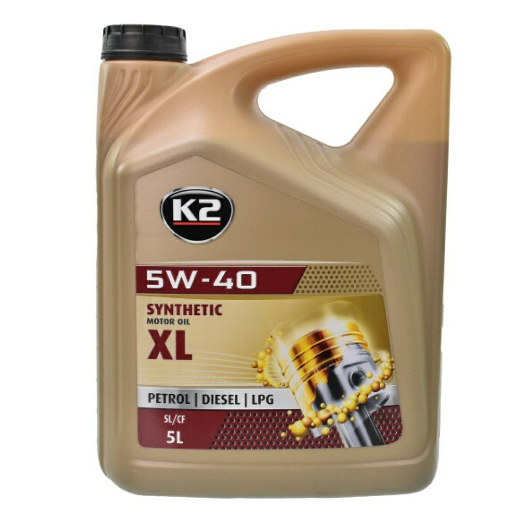 Олія моторна K2 Synthetic Motor Oil SL/CF XL 5W-40, 5 літрів
