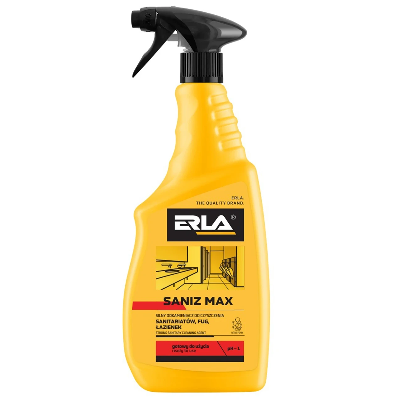 Очищувач для ванних кімнат ERLA Saniz Max 750 мл
