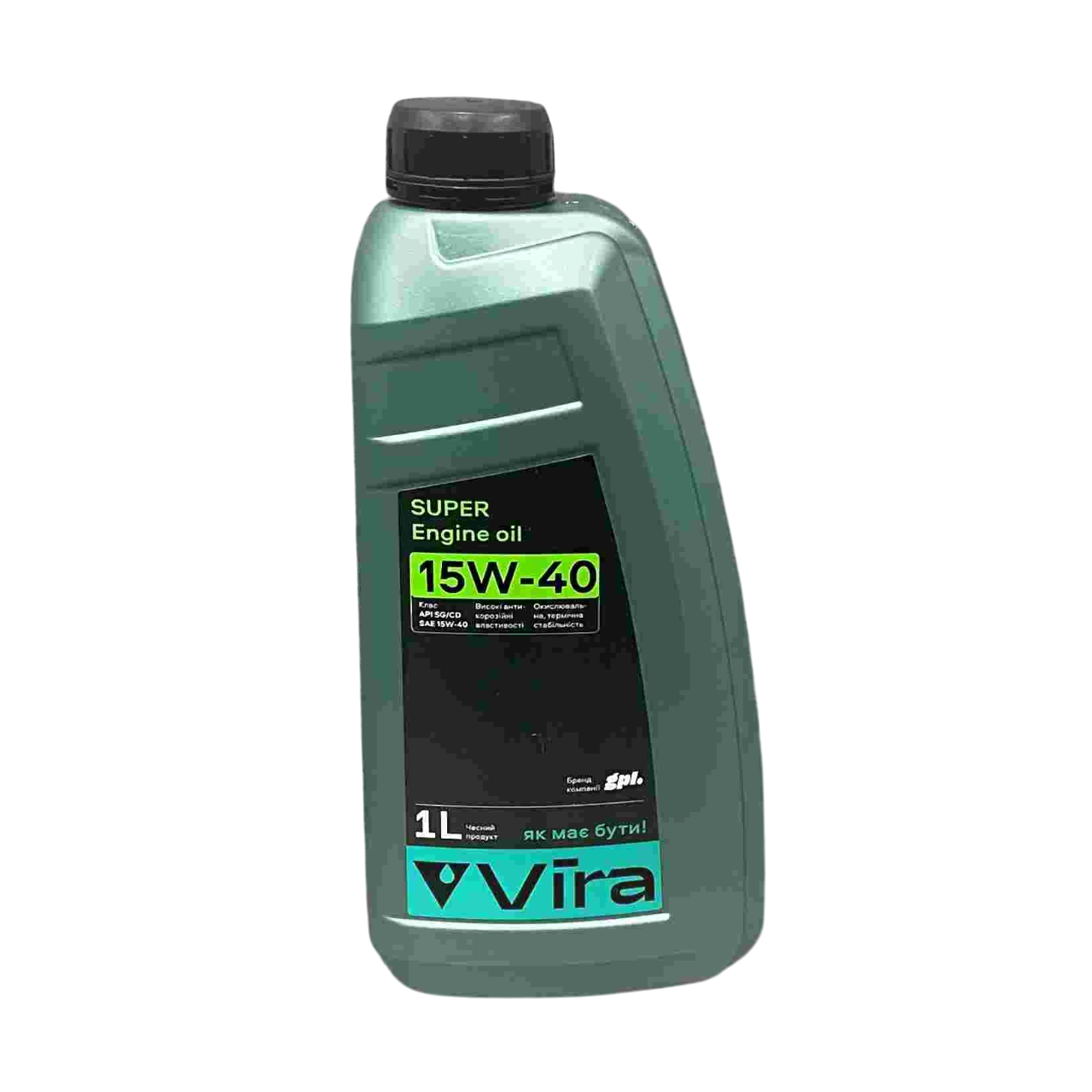Олія моторна 15W-40 SUPER SG/CD, TM Vira Україна, 1 літр