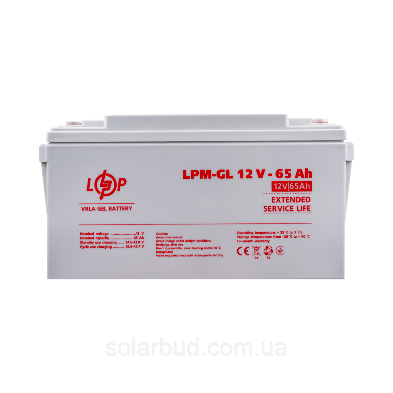 Акумулятор гелевий LPM-GL 12V - 65 Ah, фото 1