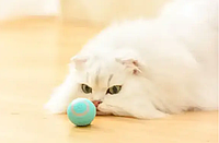 Інтерактивна автоматична іграшка-м'яч для кішок і собак, функція вібрації та підсвічування