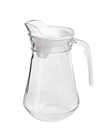 Глек 1300 мл скляний з кришкою 5042, фото 1