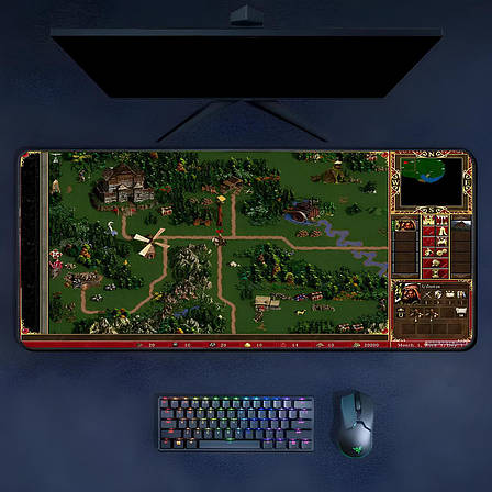 Великий килимок для миші Heroes of Might and Magic III 900x400x2 мм. Килимок для мишки Heroes III RESTEQ. Килимок для миші Герої, фото 1