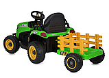 Трактор Bambi M 5111EBLR 2х20W + 2х25W з причепом дитячий р/к, фото 2