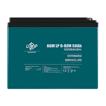 Тяговий свинцево-кислотний AGM акумулятор LP 6-DZM-50 Ah
