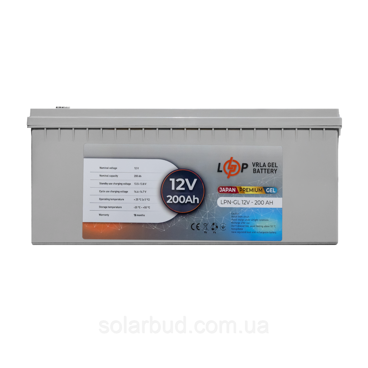 Акумулятор гелевий LPN-GL 12V - 200 Ah, фото 1