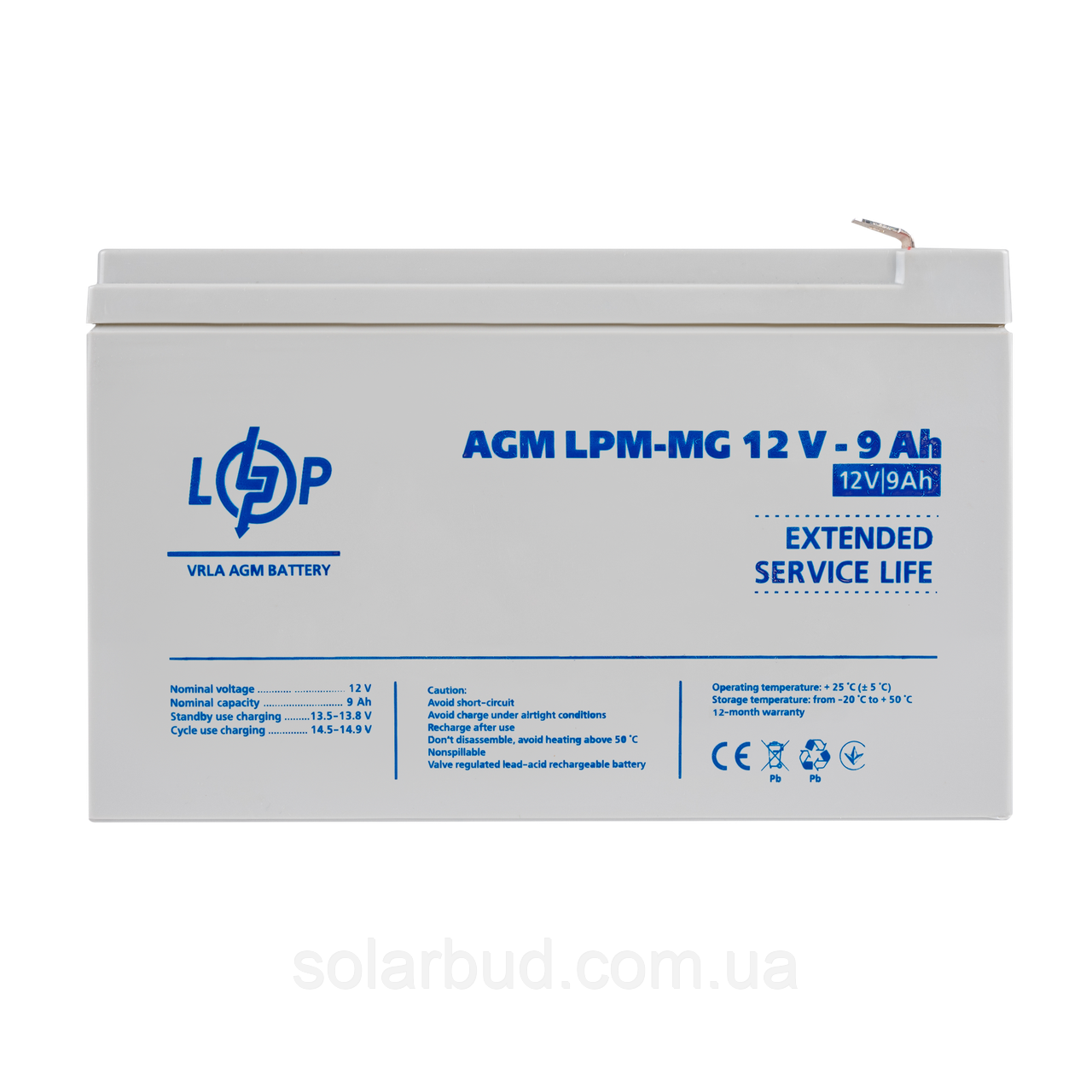 Акумулятор мультигелевий LPM-MG 12V - 9 Ah, фото 1