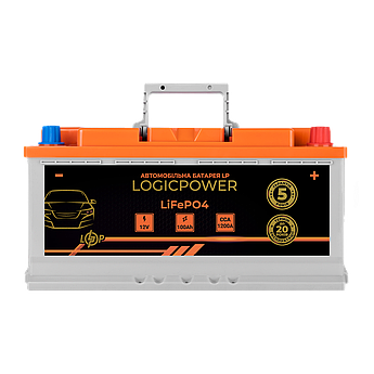 Автомобільний літієвий акумулятор LP LiFePO4 12V - 100 Ah (+ праворуч) BMS 1200А
