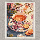 Картина за номерами Картина за номерами - Квітковий чай 30*40 см Ідейка KHO 5722, фото 2