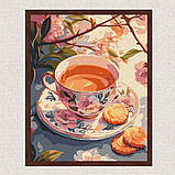 Картина за номерами Картина за номерами - Квітковий чай 30*40 см Ідейка KHO 5722, фото 3