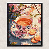 Картина за номерами Картина за номерами - Квітковий чай 30*40 см Ідейка KHO 5722, фото 4