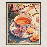 Картина за номерами Картина за номерами - Квітковий чай 30*40 см Ідейка KHO 5722, фото 5