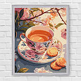 Картина за номерами Картина за номерами - Квітковий чай 30*40 см Ідейка KHO 5722, фото 6