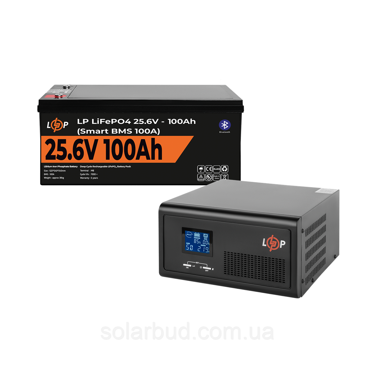 Комплект резервного живлення LP (LogicPower) ДБЖ + літієва (LiFePO4) батарея (UPS 2300VA + АКБ LiFePO4 2560W)