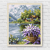 Картина за номерами Картина за номерами - Бузковий кошик 30*40 см Ідейка KHO 6357, фото 7