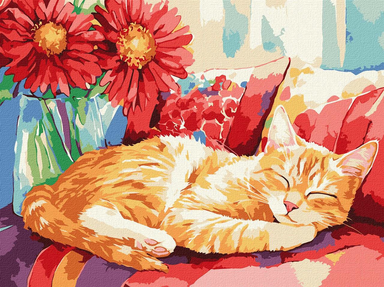 Картина за номерами Картина за номерами - Денний сон exp 30*40 см Ідейка KHO 6709, фото 1