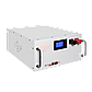 Акумулятор LP LiFePO4 51,2V - 230 Ah (11776Wh) (BMS SP 200A/100A) RM RS485/CAN LCD WH, фото 3