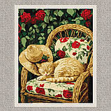 Картина за номерами Картина за номерами - Кіт у саду exp 30*40 см Ідейка KHO 6712, фото 2