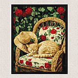 Картина за номерами Картина за номерами - Кіт у саду exp 30*40 см Ідейка KHO 6712, фото 4