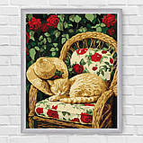 Картина за номерами Картина за номерами - Кіт у саду exp 30*40 см Ідейка KHO 6712, фото 6