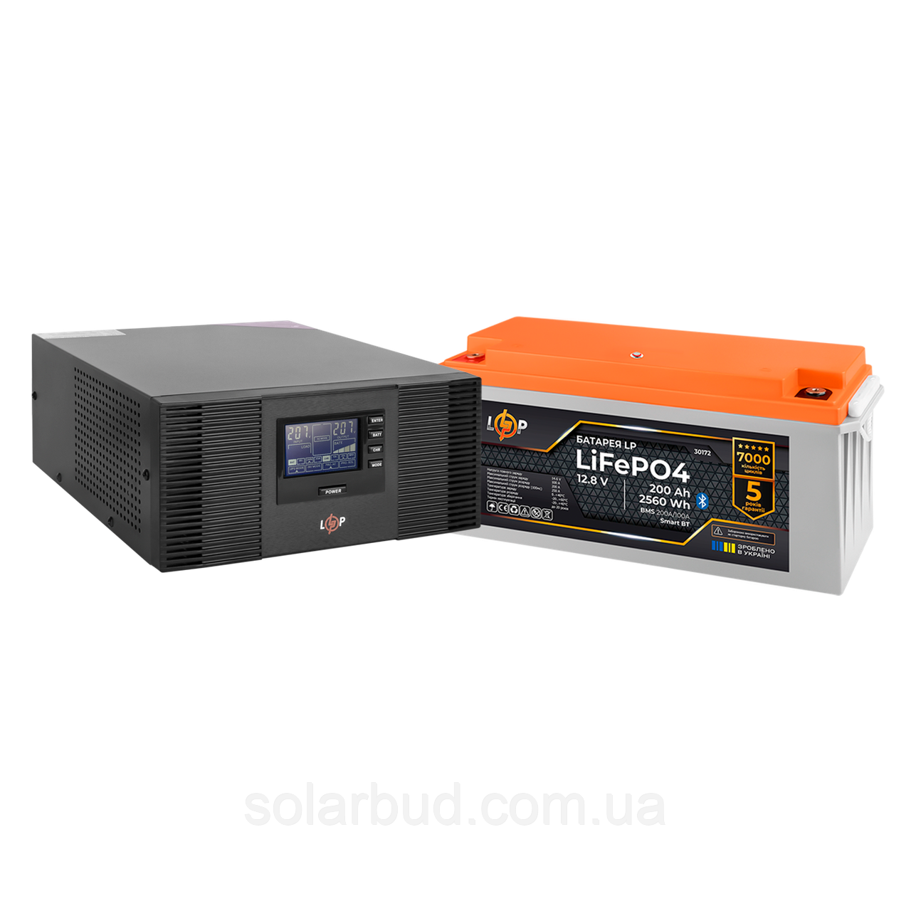 Комплект резервного живлення LogicPower B1500 + літієва (LiFePO4) батарея 2560Wh
