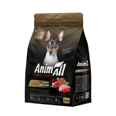 Сухий корм для собак малих порід AnimAll (АнімАлл) Small Breeds зі свіжою індичкою та ягням 2.5 кг