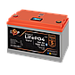 Акумулятор LP LiFePO4 12,8V - 100 Ah (1280Wh) (BMS 100A/50А) пластик LCD Smart BT, фото 3