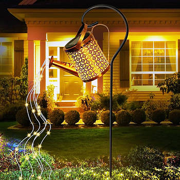 Садовий ліхтар на сонячній батареї, 80 см, Fairy lamp / Світильник садовий / Вуличний ліхтар