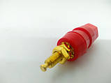 Гніздо акустичне Banan монтажне, gold, корпус пластик, червоне, фото 3