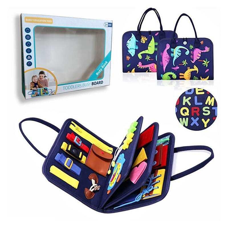 Логічна папка 432-11 A фетр, цифри, англійський алфавіт, геометричні фігури, застібки, ремінці, липучки, пряжки