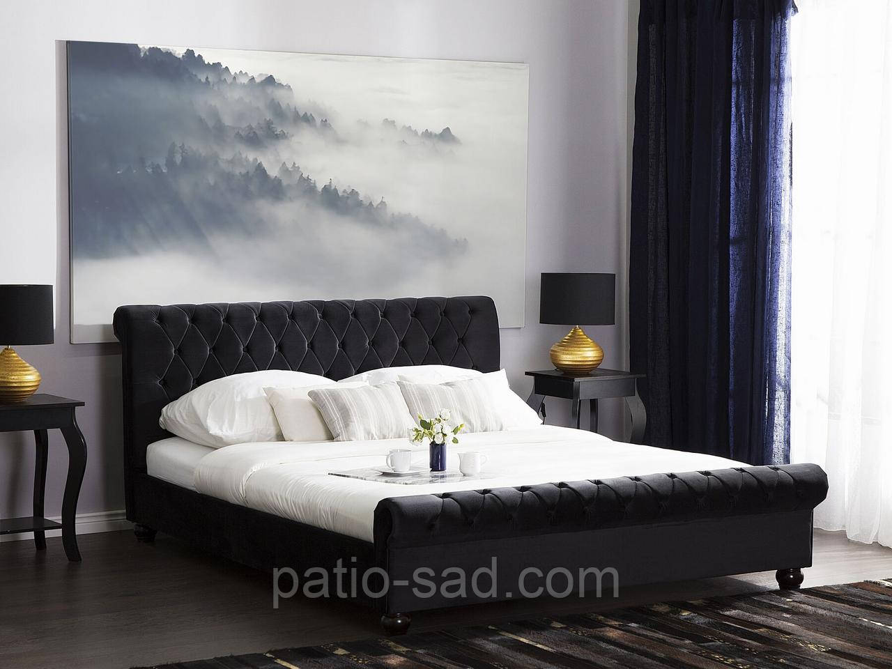 Сучасне ліжко AVALLON 180 x 200 см, чорна, фото 1