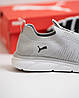 Чоловічі літні кросівки мокасини дихаючі Puma Grey сірі, фото 11