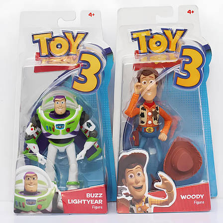 Фігурки Історія іграшок Toy Story — Вуді та Базз Лайтер, набір з 2 фігурок 15 см, колекційні іграшки, фото 1