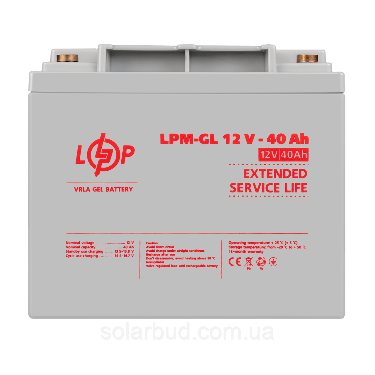 Акумулятор гелевий LPM-GL 12V - 40 Ah, фото 1