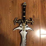 Іграшковий меч Артаса RESTEQ — Крижаний Скорбот / Frostmourne 1:1, 100 см, косплей World of Warcraft, меч Короля-ліча, фото 6