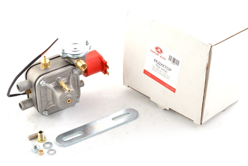Редуктор Astar Gas Thor Junior 115кВт до 150л.с. ГБО 4 покоління впр. з клапаном, датчиком