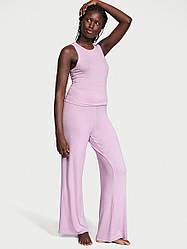 Трикотажна Піжама Victoria's Secret Ribbed Modal Tank & Pants Set Майка та штани, Бузкова L