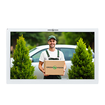Кольоровий Wi-Fi AHD відеодомофон GreenVision GV-061-AHD-M-VD10SD White