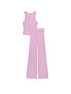 Трикотажна Піжама Victoria's Secret Ribbed Modal Tank & Pants Set Майка та штани, Бузкова L, фото 3