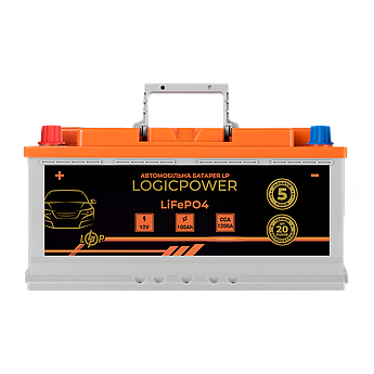 Автомобільний літієвий акумулятор LP LiFePO4 12V - 100 Ah (+ зліва) BMS 1200А