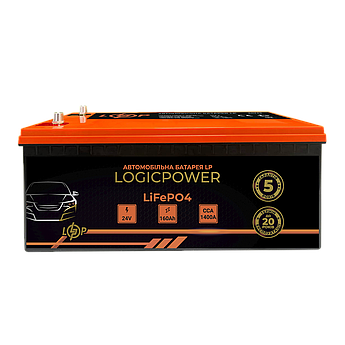 Автомобільний літієвий акумулятор LP LiFePO4 24V - 160 Ah (+ праворуч) BMS 1400А