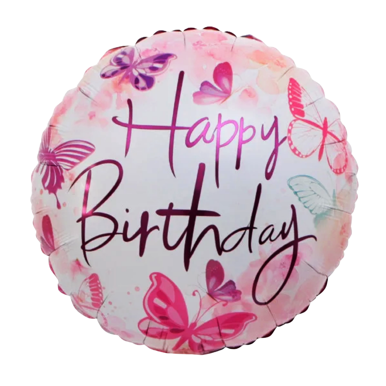 КТ014 КИТАЙ-КТ Коло 18" Happy Birthday - метелики
