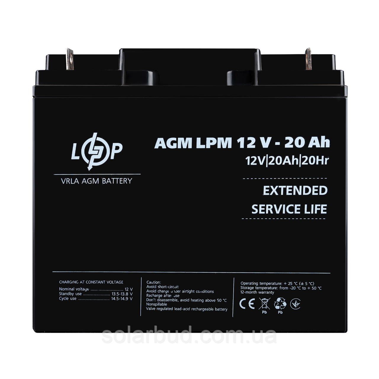 Акумулятор AGM LPM 12V - 20 Ah, фото 1