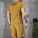 Літній чоловічий комплект футболка + шорти ARMY/ Військова футболка шорти Coolmax/ Тактична дихаюча футболка, фото 2