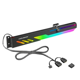 Підставка для відеокарти CoolMoon GT8 5V ARGB Black (GT8-5V-ARGBB)