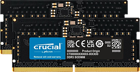 Оперативна пам'ять Crucial 32GB (2x16GB) SODIMM DDR5 4800MHz (CT2K16G48C40S5)